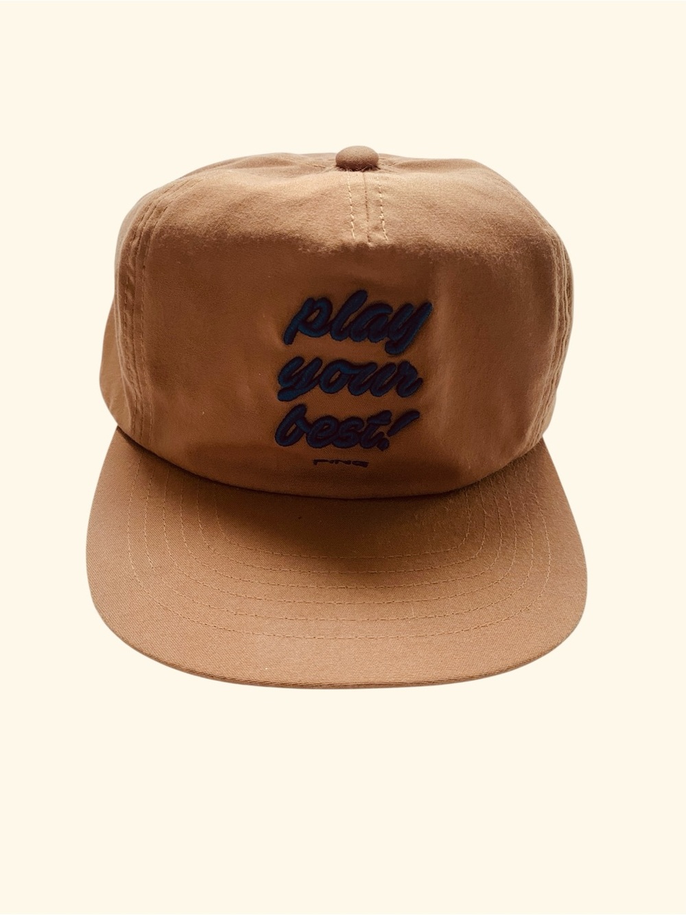 Ping Play Your Best Muni Brown and Navy Embroidered Golf Baseball Cap